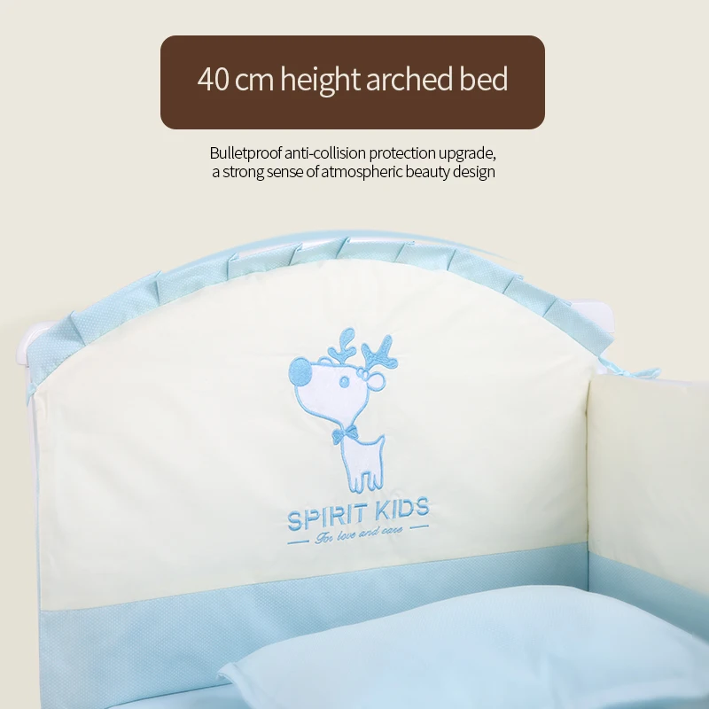 Baby bedding sets 5 piece set soft and comfortable for girls boys breathable close skin No fluorescent agent | Мать и ребенок