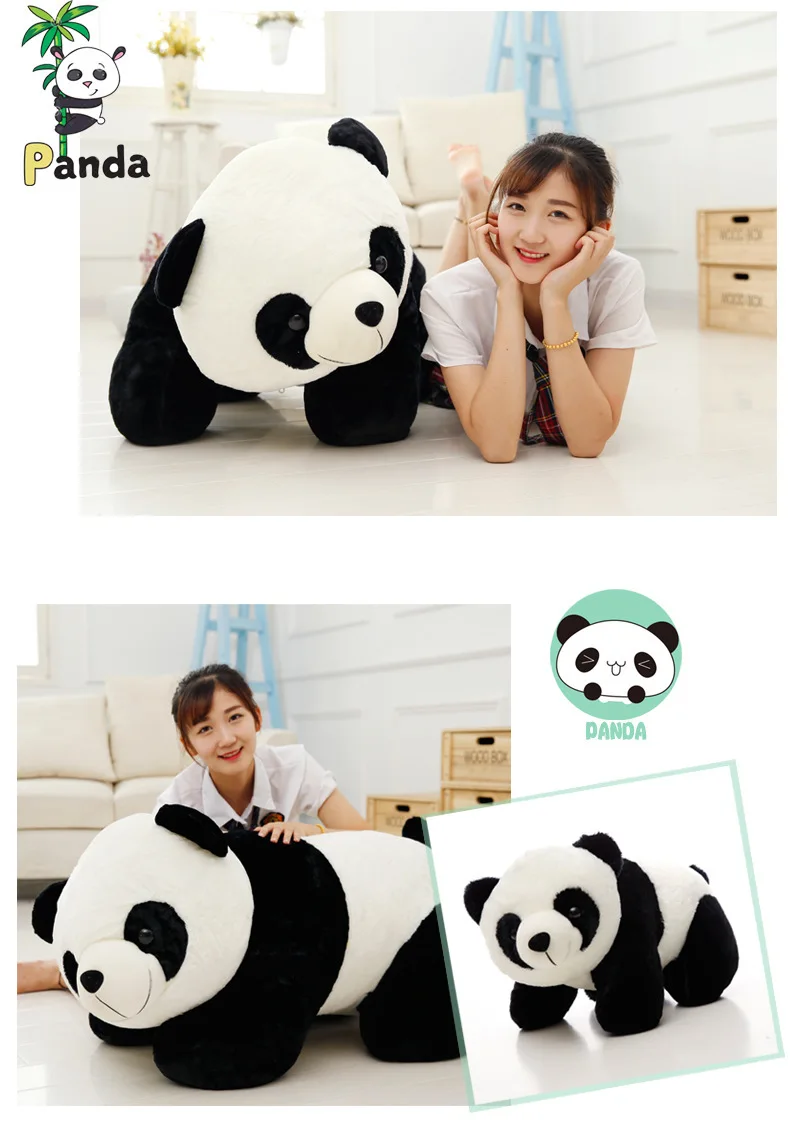 Cute Panda Simulation Stuff Animal Plush Toy Dolls Baby Girls Birthday Gifts