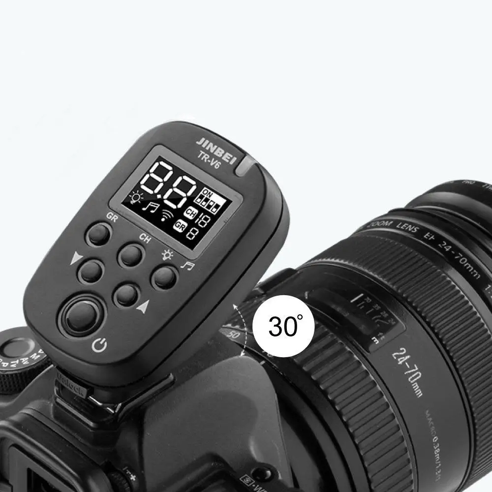 Jinbei TR V6 2 4 ГГц Беспроводной передатчик для Canon Nikon sony Olympus Камера|Пульты и триггеры|
