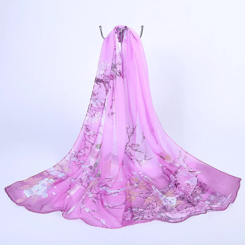 Модный милый шарф с лапами для собак Женская шаль принтом шаги собаки любителей