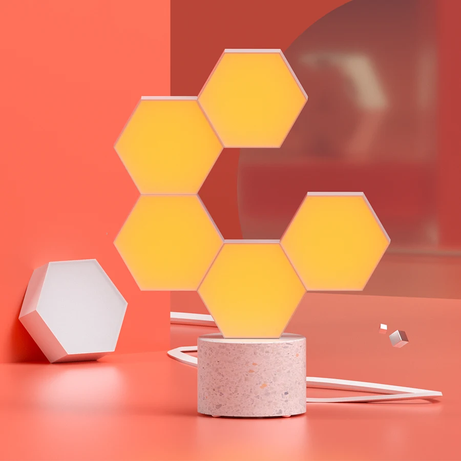 DIY квантовый светильник s светодиодные шестиугольные лампы настенная лампа