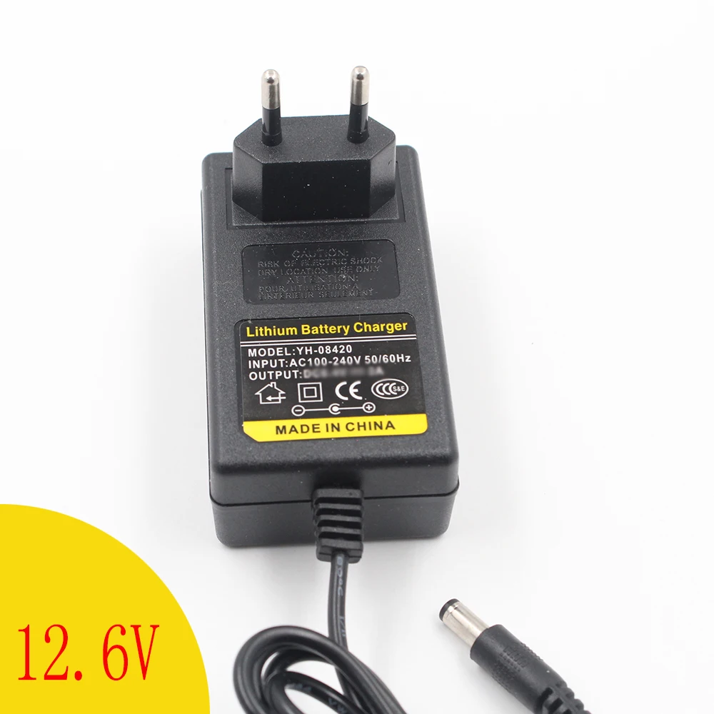 12.6V1A 12,6 V интеллектуальное литий-ионное зарядное устройство для 3 серий литий-ионного аккумулятора полимерное умное зарядное устройство 18650 Батарейный блок