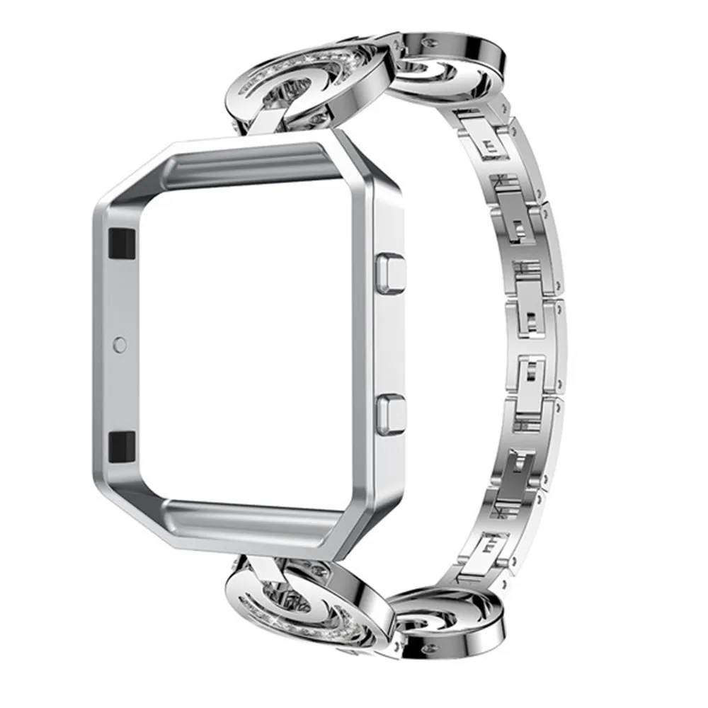 Модный прозрачный металлический ремешок для часов Fitbit Blaze Сменные аксессуары