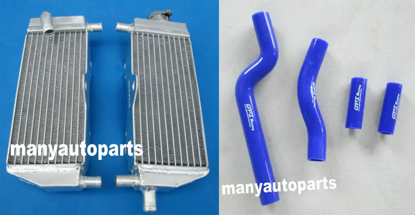 Алюминиевый радиатор и синий шланг для Yamaha YZ250 YZ 250 1996 2001 1997 1998 1999 2000|yz radiator|radiator