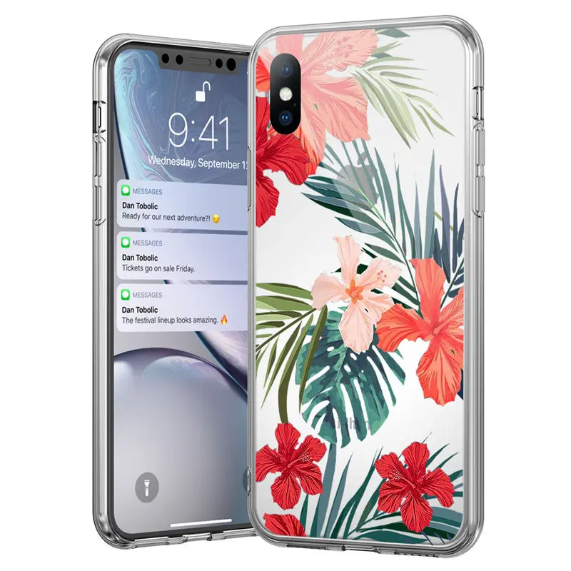 4710 Мягкий силиконовый чехол Ottwn для iPhone 11, 7, 8, 6, 6S Plus, 5, 5S, SE, Ретро стиль, листья, цветы, чехол для телефона s, для iPhone XR X XS Max, задняя крышка - Цвет: 4710