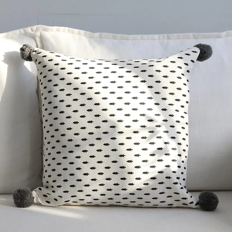 Geometric Decorative Pillowcases Square Throw Pillow Case Striped kussensloop Cover Cotton Waist Sofa Bedroom Home Decor Hot | Дом и сад