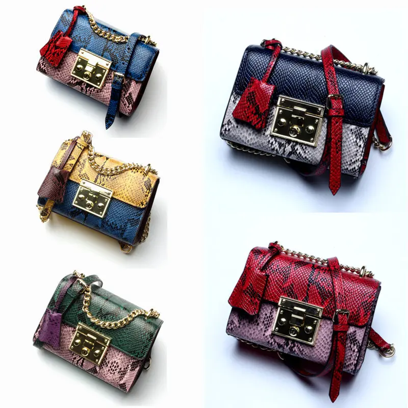 Лидер продаж 2017 Высококачественная женская сумка из натуральной кожи с цепочкой