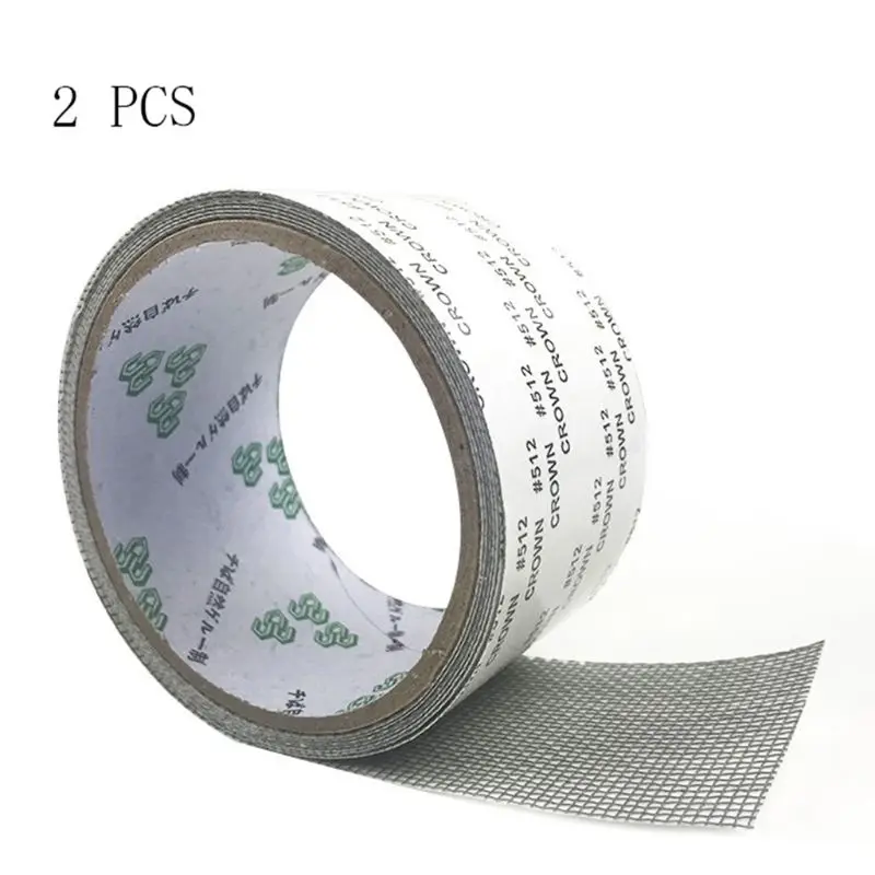 2Roll Mosquito Screen Repair Tape Kit Strong Adhesive &amp Waterproof Covering up Holes for Window Door Fiberglass Mesh | Строительство