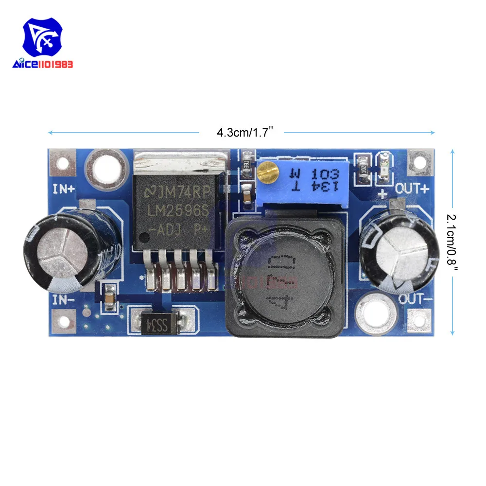 DC 4V 35V 1 23 V 30V 3A понижающий преобразователь модуль LM2596 плата питания выход 150KHz|buck
