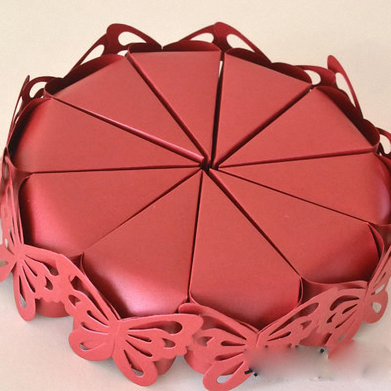 50 шт. Великолепная бумажная бабочка фотокрем слоновая кость свадебные сувениры и