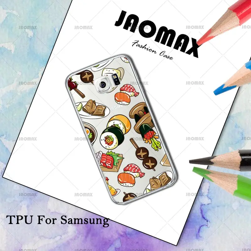 Jaomax гамбургер пицца суши Дизайн чехол для samsung Galaxy S7 S6 S5 S4 S3 Edge S8 Plus силиконовый
