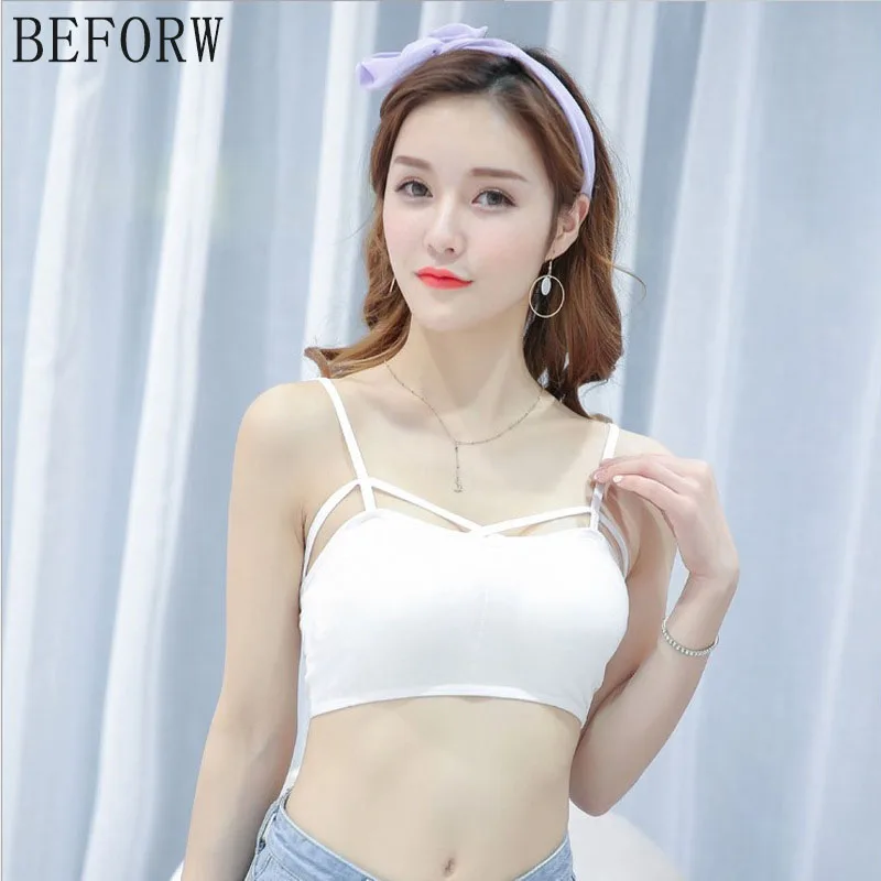 BEFORW мода Выдолбить бюстгалтер Без косточек Сплошной Мягкий нижнее белье