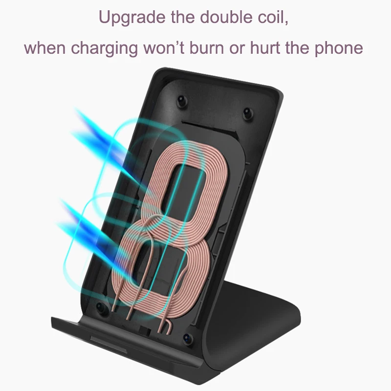 Qi Беспроводной Зарядное устройство для iPhone XS Max XR X 8 samsung S9 S8 S7 быстро зарядная