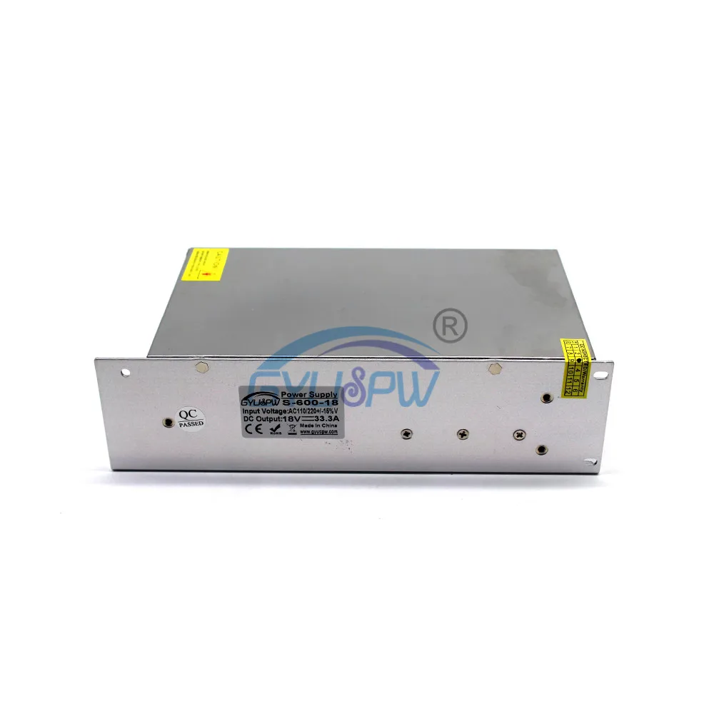 Single Output Switching Power Supply DC18V 33.3A 600W Led Driver Transformer 220V 110V AC-DC 18V Converter for Motor CNC Printer |