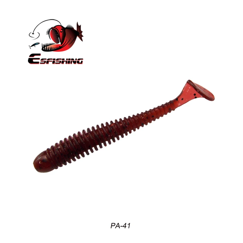 Esfishing RING SHAD 50 мм рыболовные приманки мягкие приманки приманка для форели Pesca Iscas искусственные снасти для рыбалки на карпа Спиннер приманки Flash - Цвет: PA41