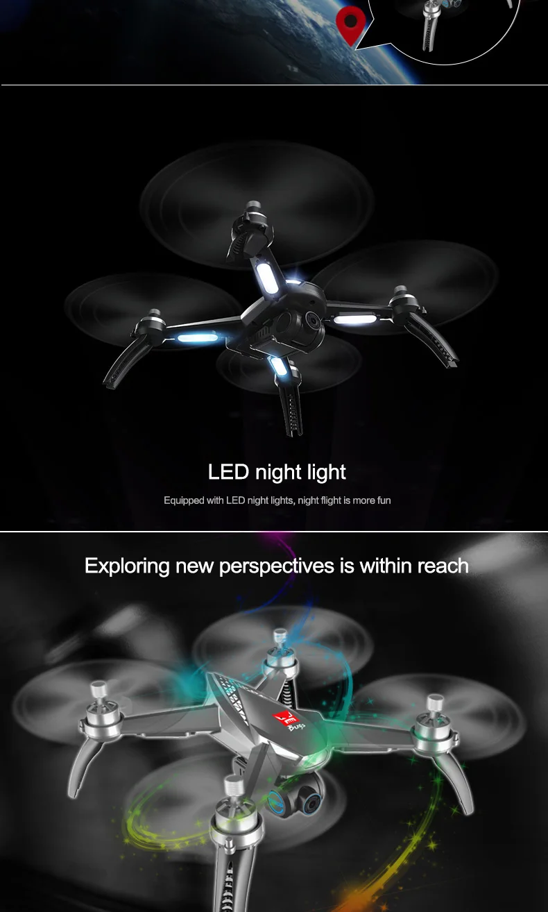 MJX ошибки 5 Вт B5W Радиоуправляемый Дрон RTF 5 г Wi-Fi FPV 1080 P Камера с gps Follow Me режим радиоуправляемый квадрокоптер vs MJX ошибки 2 B2W вертолеты D30