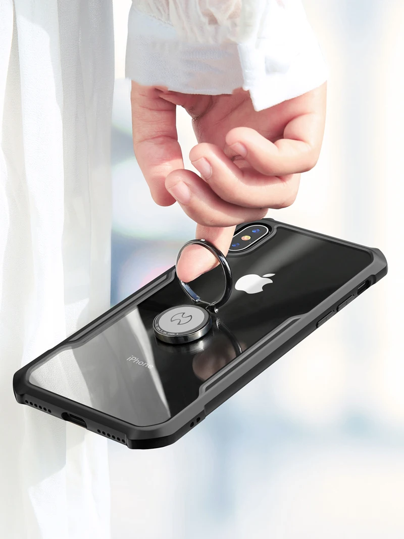 Роскошный прозрачный силикон ТПЭ чехол для iPhone X Xs Max Xr бренд Xundd 360 полная защитная противоударные крышки-Чехлы