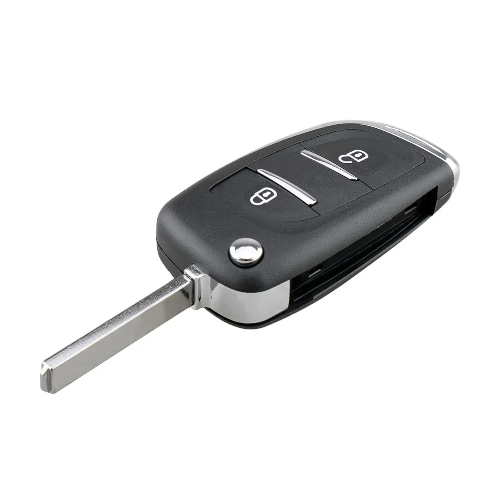 Новый чехол для ключа Peugeot 107 207 307 307S 308 407 607 модифицированный складной с 2 кнопками