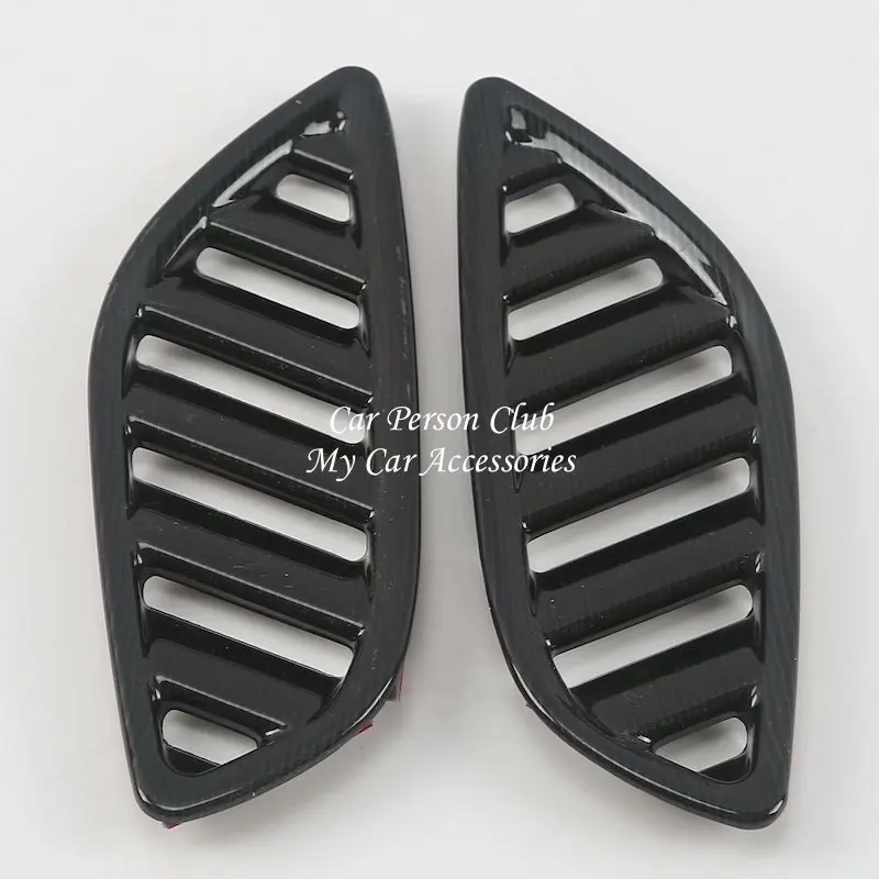 02-Model B-2pcs Для Mitsubishi Outlander 2013- передний маленький Кондиционер вентиляционное отверстие крышка рамы Планки ABS хром аксессуары для автомобиля - Цвет: 02-Model B-2pcs