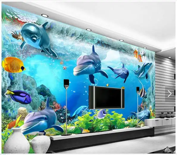 Пользовательские фото обои 3d настенные фрески средиземноморская фреска фон