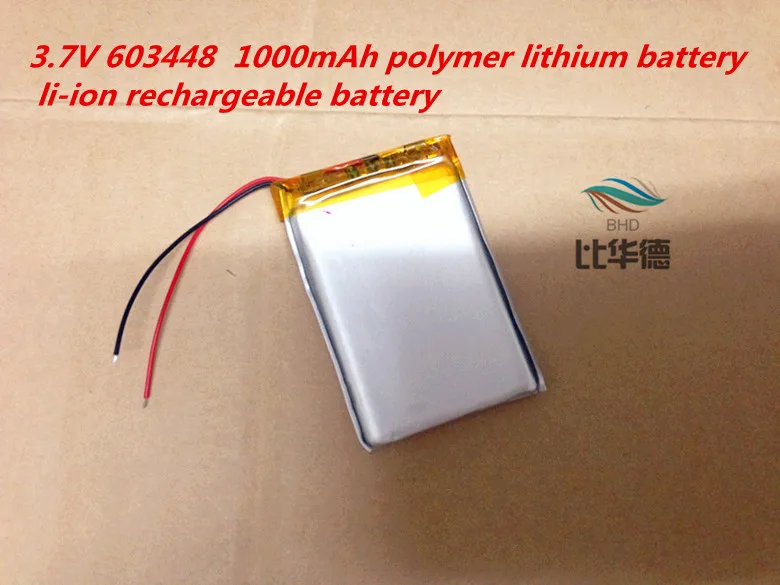 Планшетный аккумулятор 3 7 V 603448 1000mAh полимерный литиевый литий ионный
