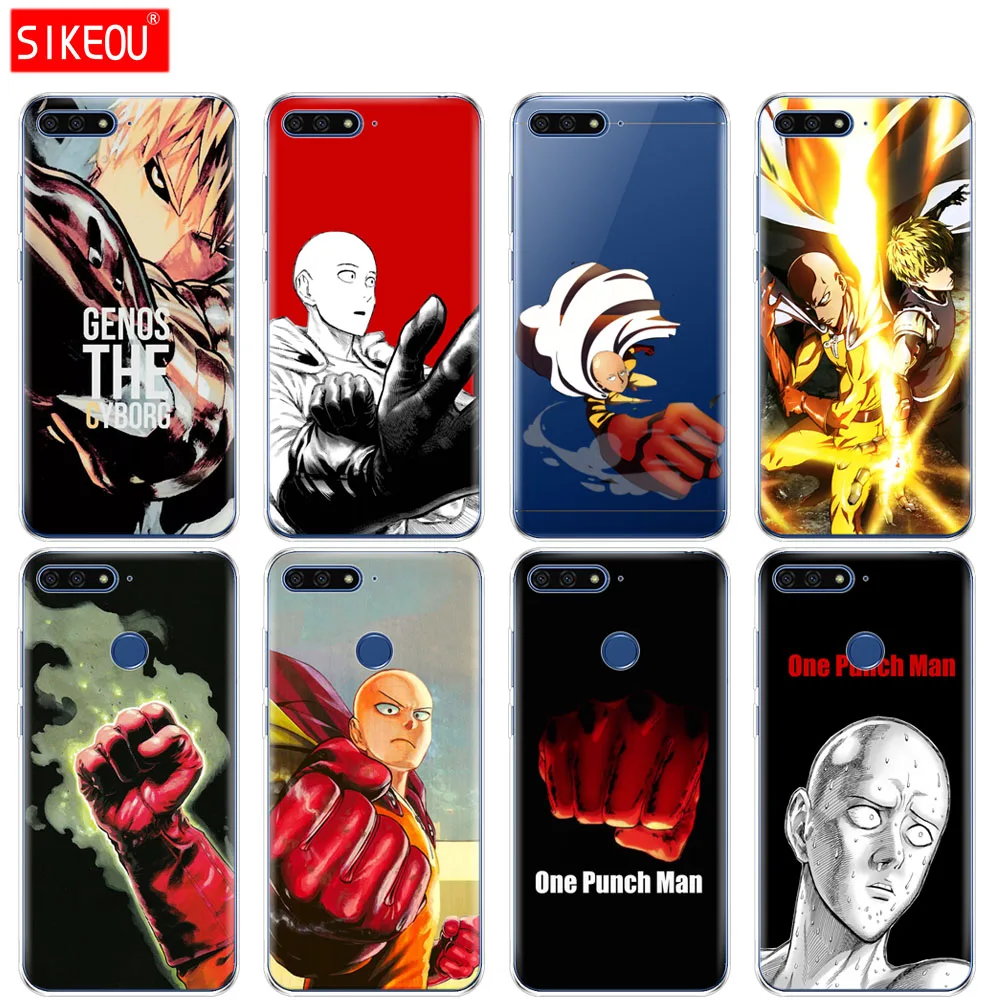 Силиконовый чехол для телефона Huawei Honor 7A PRO 7C Y5 Y6 Y7 Y9 2017 2018 Prime anime One Punch Man|Бамперы| |