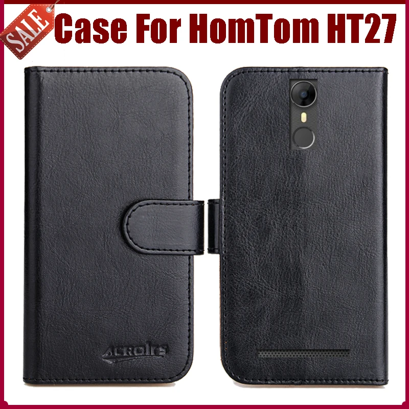 

Горячая распродажа! Чехол HomTom HT27, Новое поступление, 6 цветов, высококачественный кожаный защитный чехол-книжка для телефона HomTom HT27, чехол