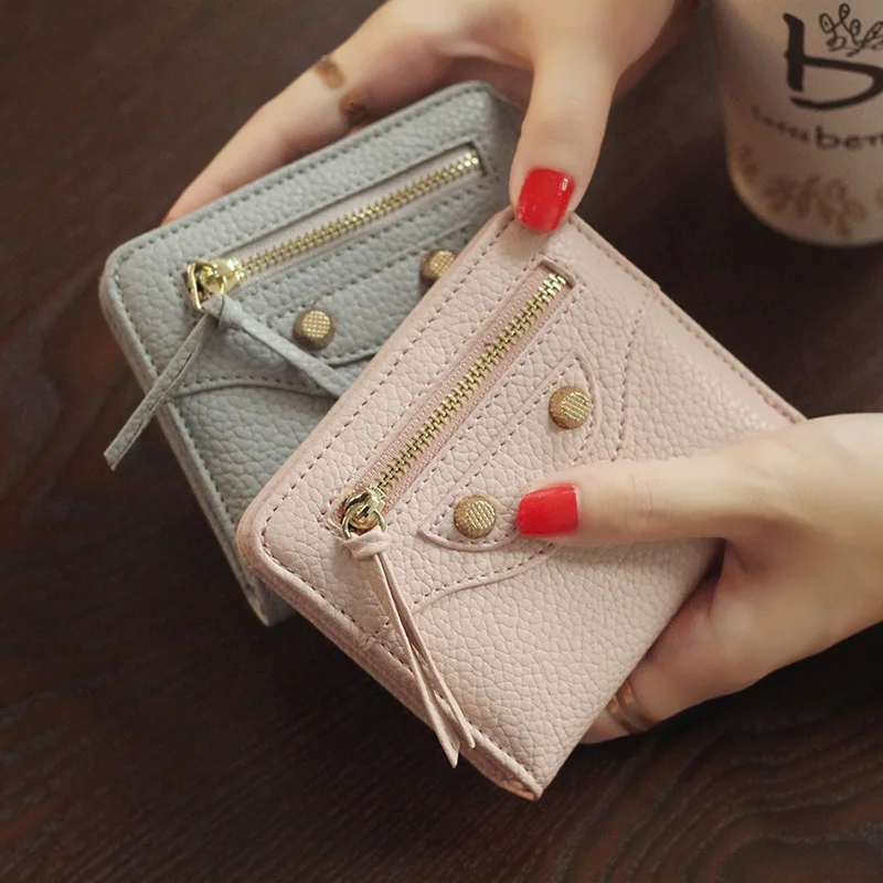 Винтажная мотоциклетная сумка на молнии с заклепками женский короткий мини