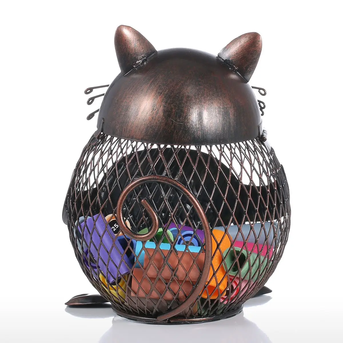 Контейнер для кошек котят вино пробка украшение в виде животных железное