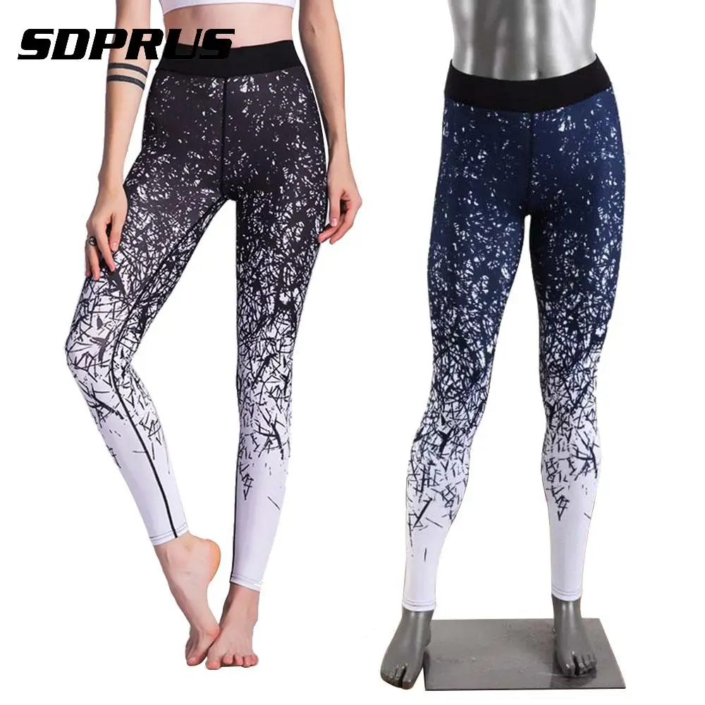 

3D Print Fitness Leggings fitness Pants Sportswear Trousers For Women Elastic Slim Pants High Waist Leggings