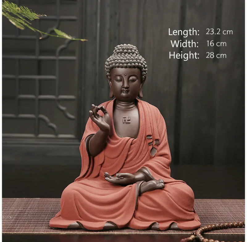 Большой размер фиолетовый песок статуя Будды Ремесла в городе тафагата для дома