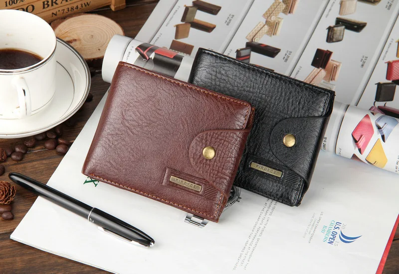 Fashion Men Wallets Hasp Cross Vertical Style Wallet Coin Pocket Quality PU Leather Black Brown Card Holder Purse Free Shipping | Багаж и
