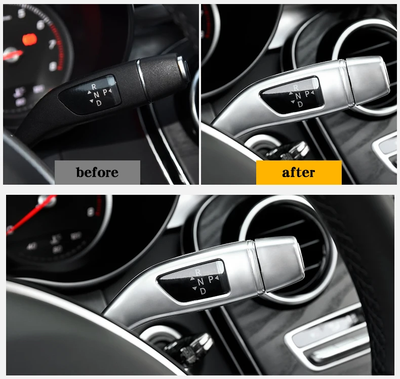 Для Mercedes W212/W213/W205/W204/W203/X156/X253/C117/W117/W202/45 AMG автомобильные наклейки модификация интерьера хромированная фурнитура
