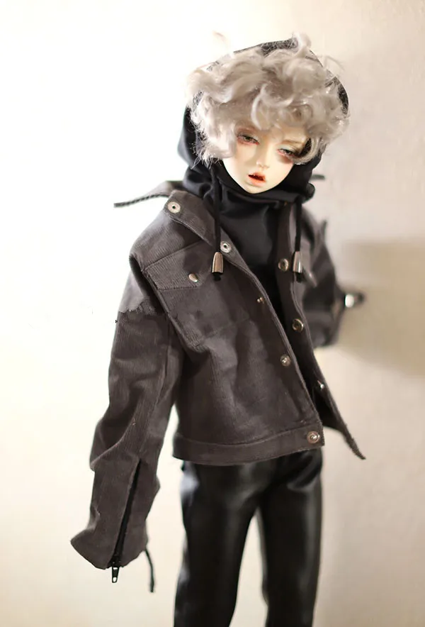 Кукольное пальто 1/4 BJD дымчато серый цвет куртка бомбер для размера SD17 POPO68 Размер