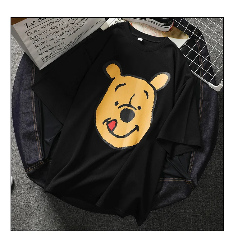Летние повседневные женские футболки Ulzzang, уличная одежда kawaii, мультяшный принт, футболка в Корейском стиле, Топы Harajuku с коротким рукавом