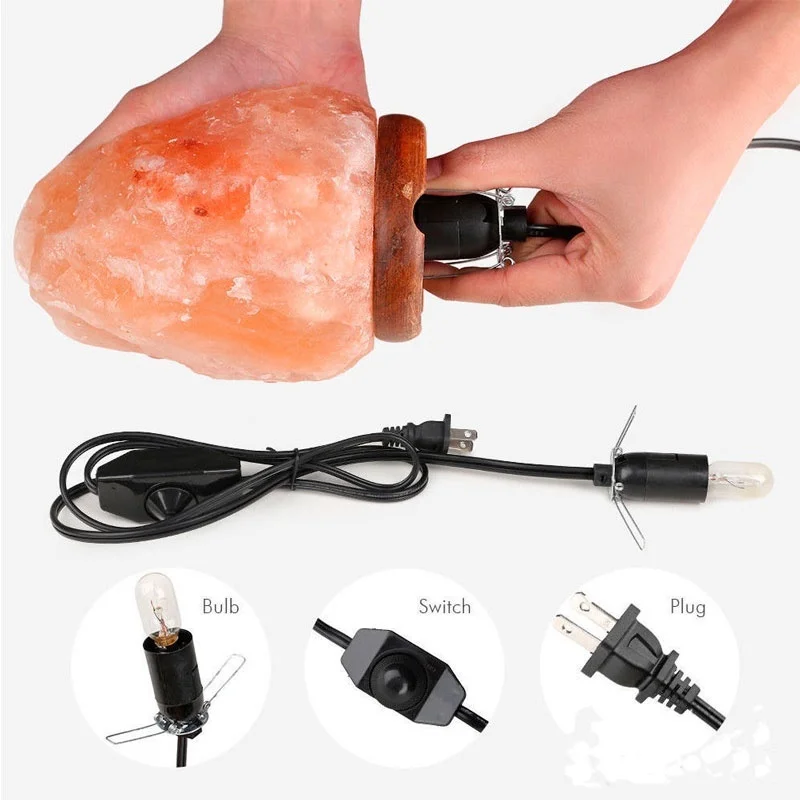 Гималайский натуральный очиститель воздуха ночсветильник с кристаллами соли