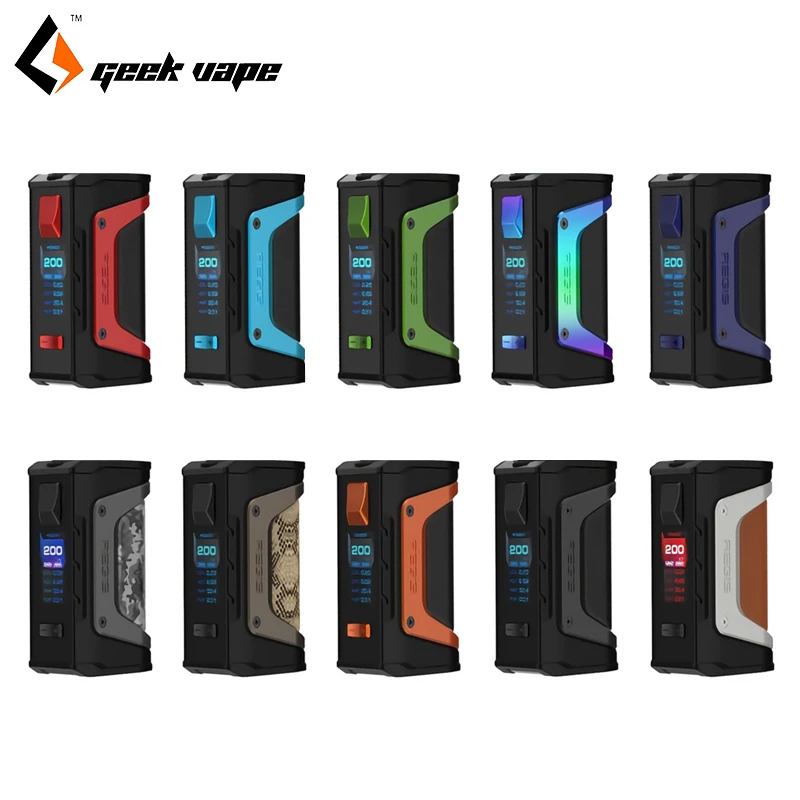 GeekVape Aegis Legend 200 Вт TC Box MOD New AS chipset Power by Dual 18650 батареи электронные сигареты без