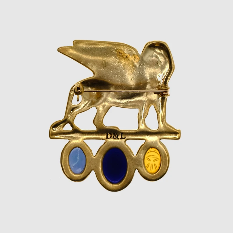 Бутик аморта животное Золотой летающий тигр броши|brand brooch|brooch brandbrooch designer |