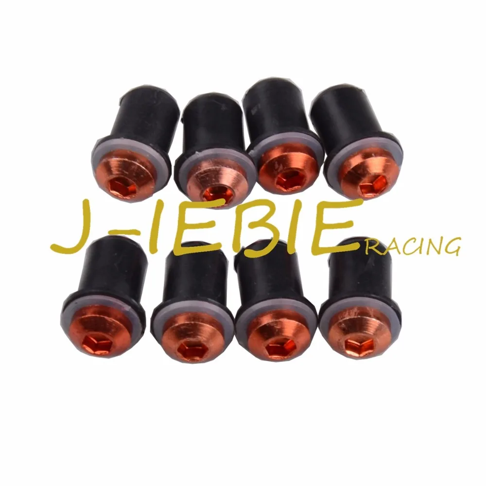 Винты для лобового стекла болты 8 шт. Yamaha YZF R125 R25 R3 600R 1000R R1 R6 MT09 MT07 MT10 MT03 FZ6R FZ8 XT 600E/R FJR