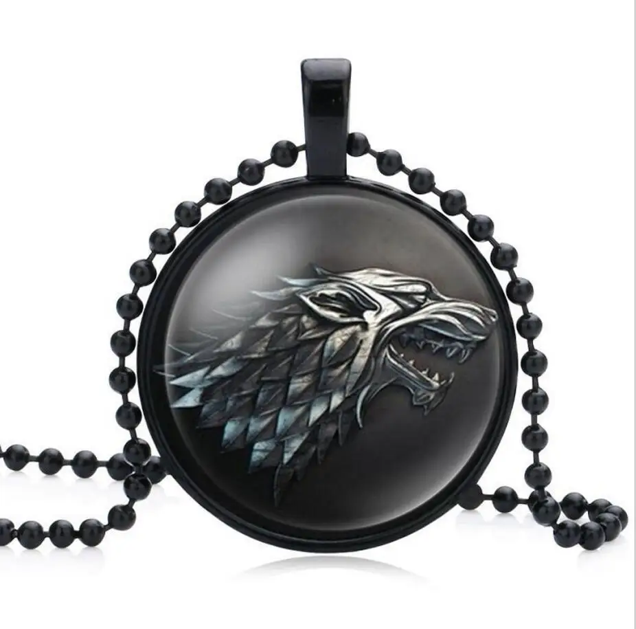 Цепочка с подвеской в виде головы волка из нержавеющей стали 9 цветов | Украшения