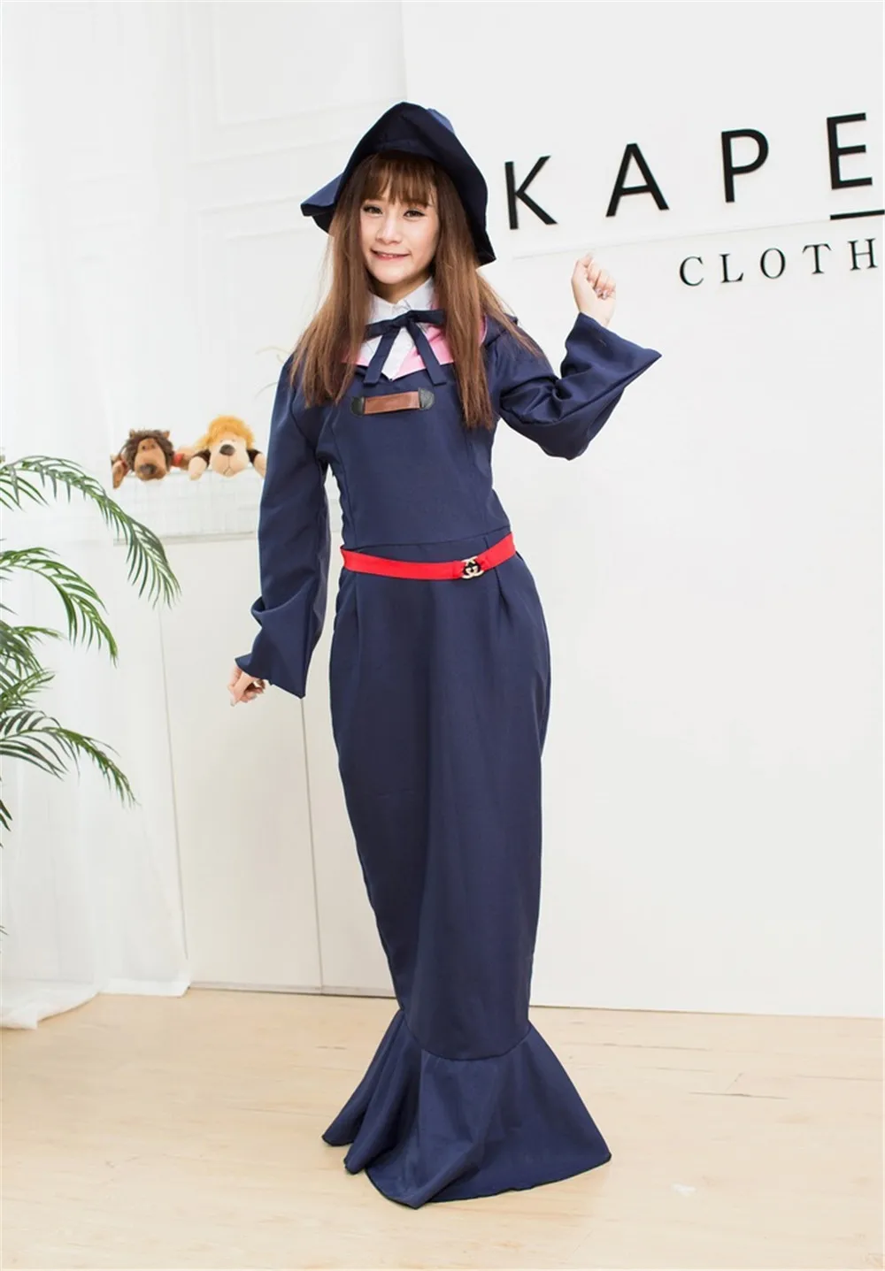 KagariAtsuko Cos костюм для косплея на Хэллоуин аниме маленькая ведьма Женский японский