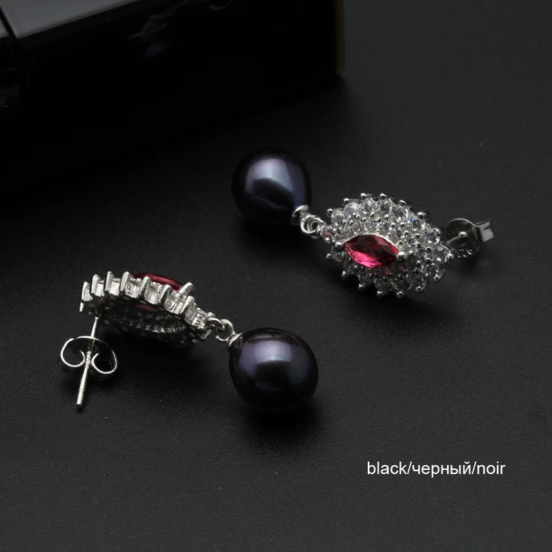 Fashion Natural Freshwater Pearl Stud Earring 925 Sterling Silver Jewelry high quality pearl jewelry for mother birthday gift | Украшения и