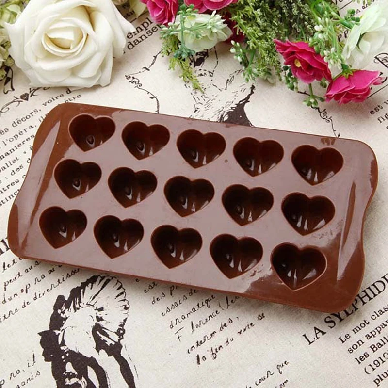 Newcomdigi Новый Силиконовый Лед Куб Шоколадный торт желе лоток Пан любящее сердце