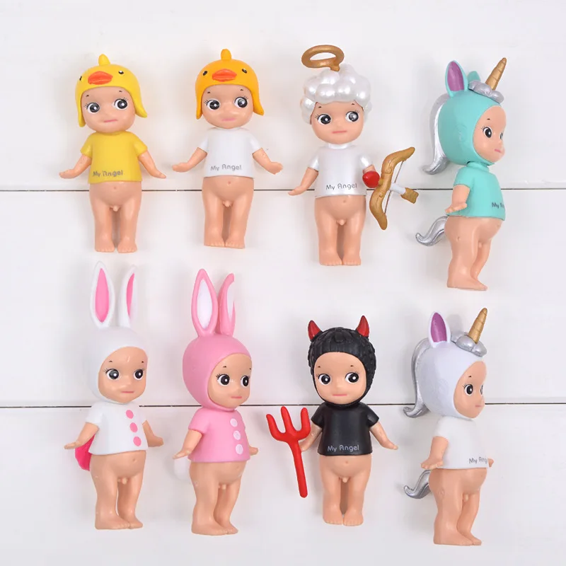Angel Devil украшает игрушки мультяшного персонажа куклы единорога для девочек и