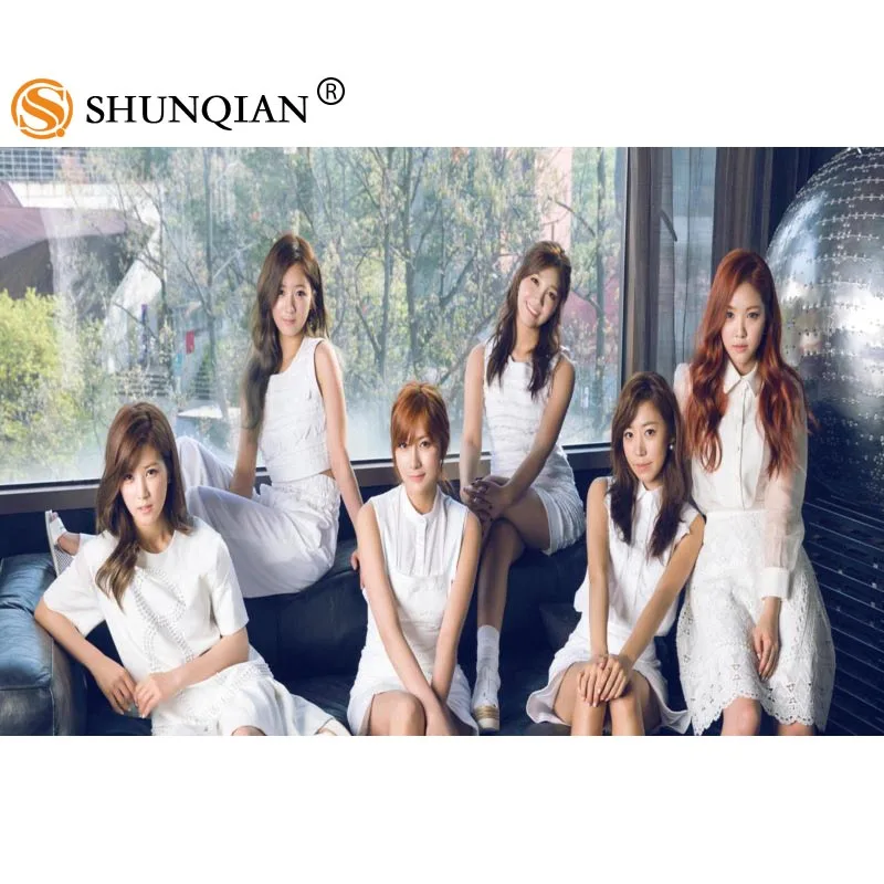 Новое поступление KPOP APink Пользовательские печати шелковой атласной тканевый