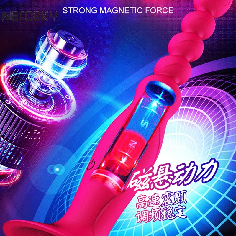 Zerosky Anal Beads Vibration Toys Female Adult sex products masturbation G spot Vibrator Sex For Couples |