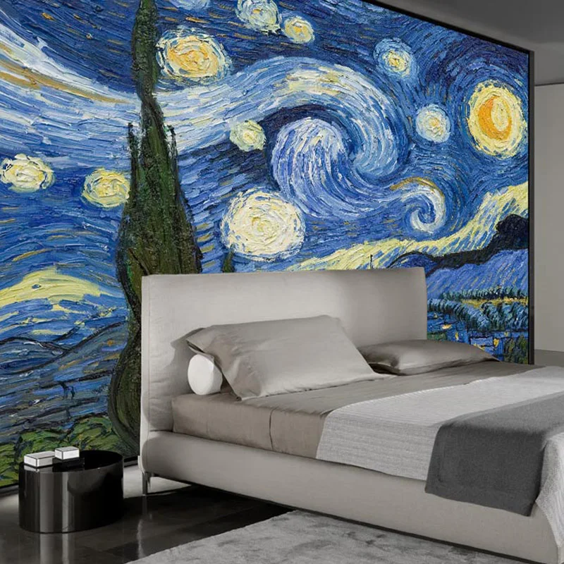 Фотообои на заказ 3D Ручная роспись абстрактное искусство живопись маслом кафе