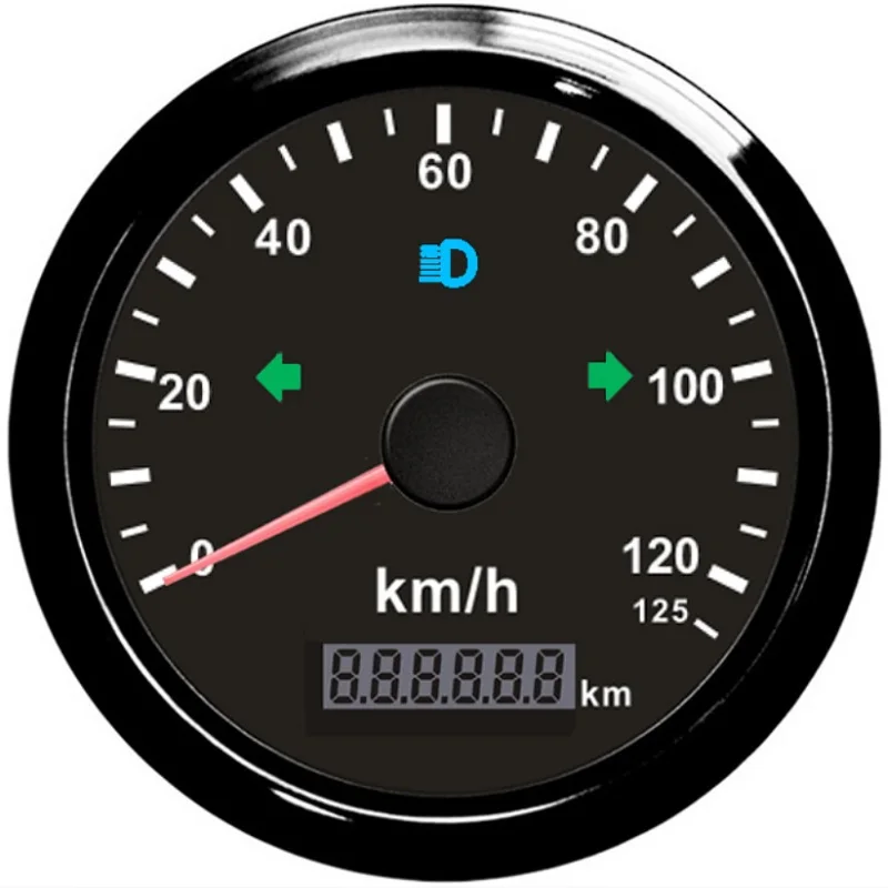 0 125 км/ч 85 мм Универсальный GPS Скорость ometer Регулируемый одометр спидометр с более
