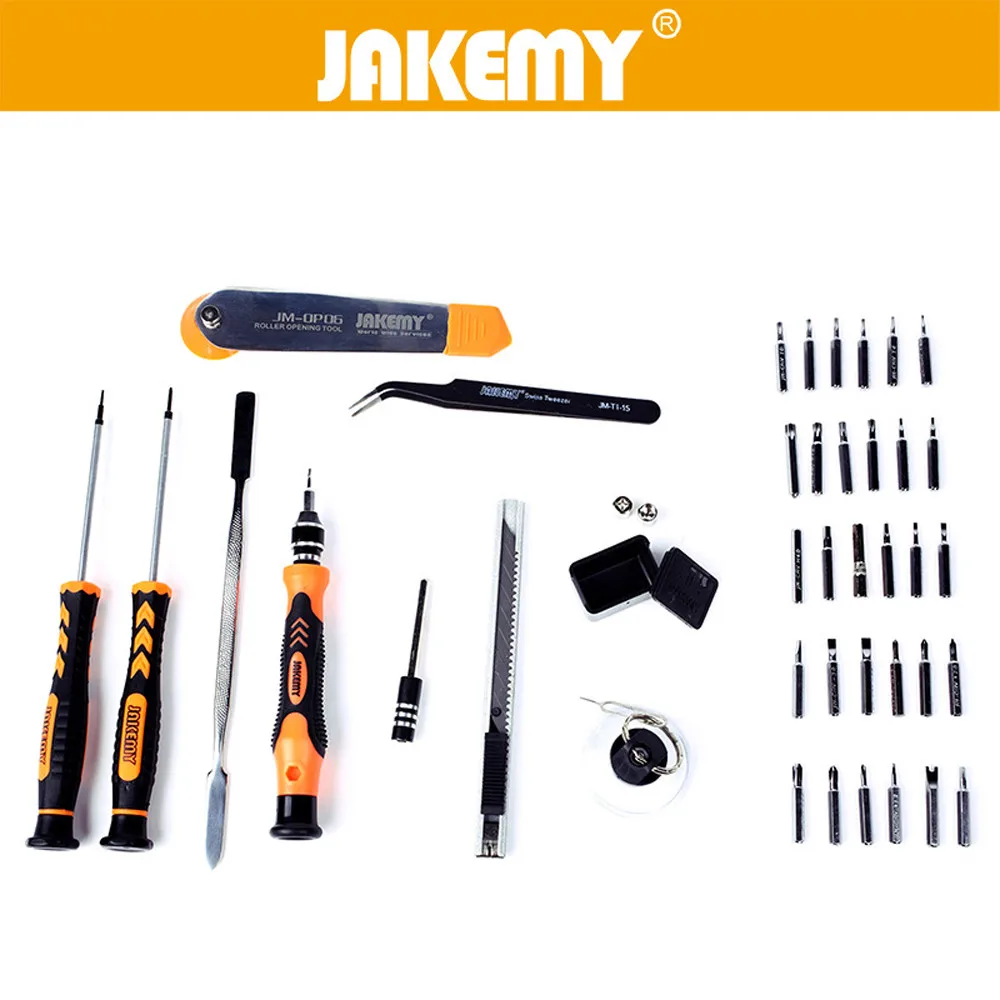 Горячие новые продукты Jakemy Jeccomis комбинированный инструмент 47 в одном отвертке Cmbination складной винт семья дешевые скидки дома