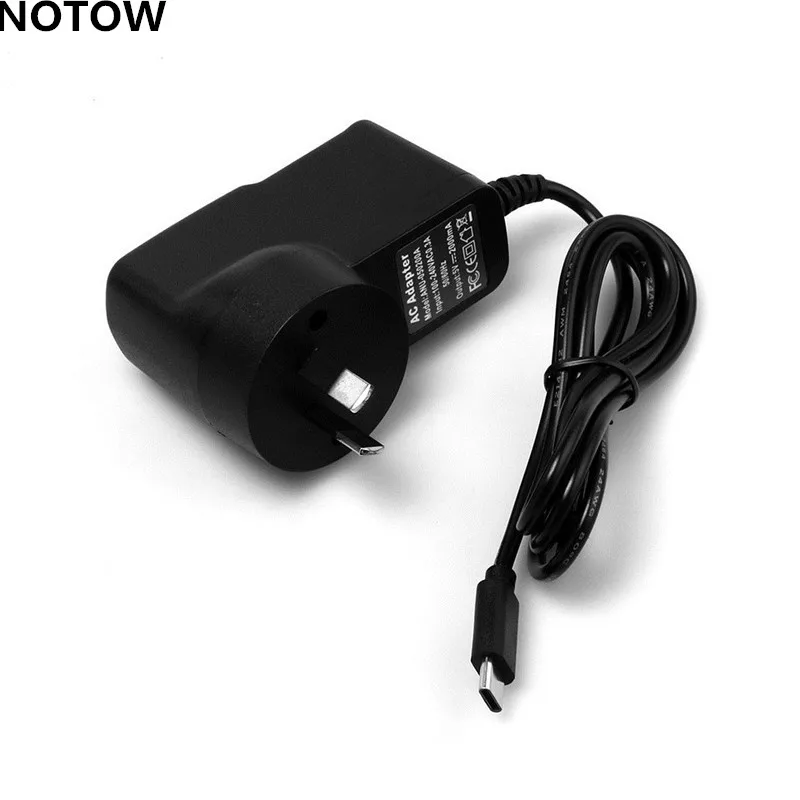 NOTOW 5V 2A UK / US AU EU Тип C настенная Зарядка адаптер питания для путешествий быстрый